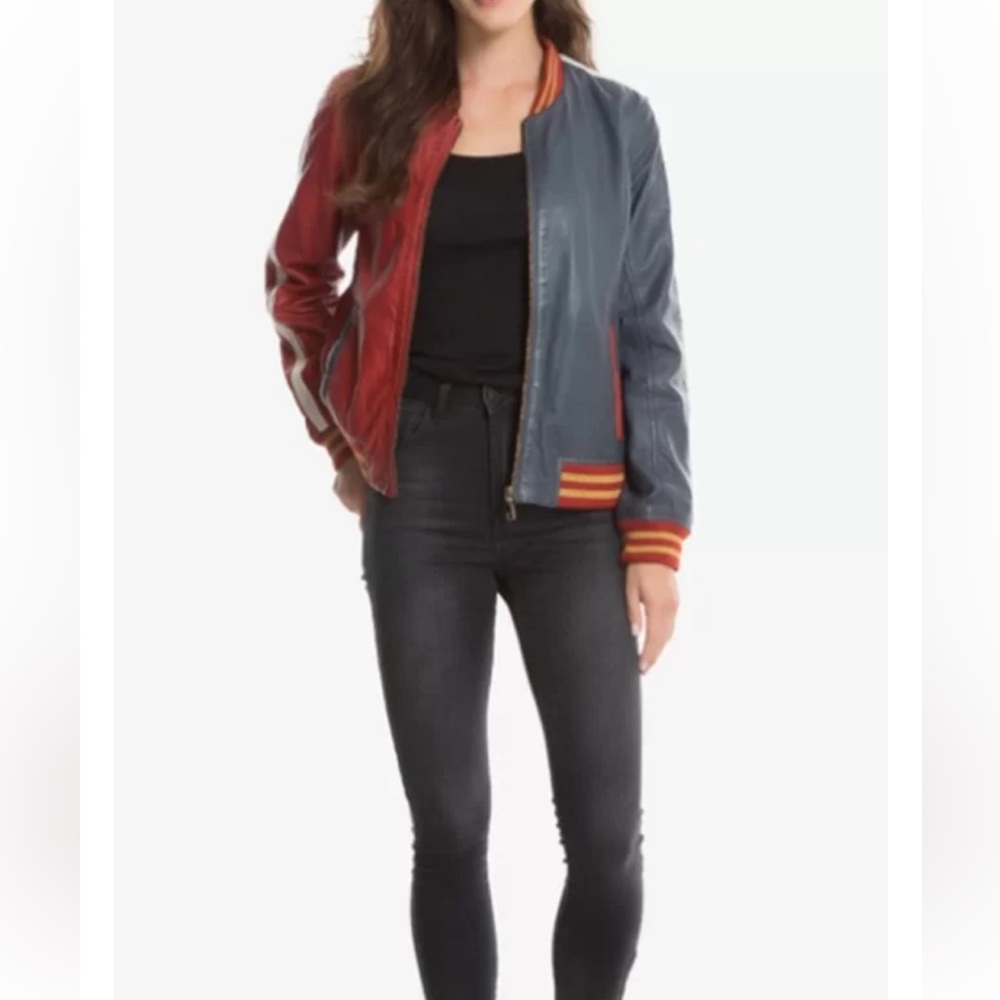 Harley Quinn Suicide Squad Lamb Leather Jacket - Picture 3 of 16